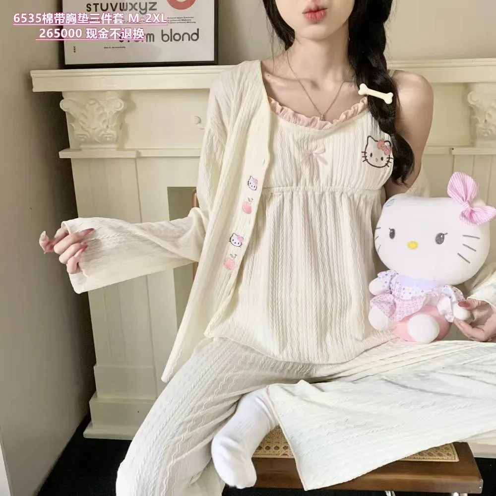 🌸 "Sweet Dream" 3-lik Shinam Pijama To'plami — GULI MARKET